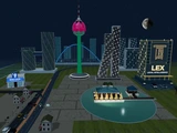 Nelum Kuluna illuminated in the 3D Colombo skyline